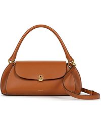 NOIRGAZE - Scallop Calf Leather Bag - Lyst