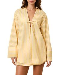 Solid & Striped - The Livia Stripe Tunic Dress - Lyst