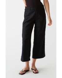 Michael Stars - Geraldine Straight Leg Linen & Cotton Pants - Lyst