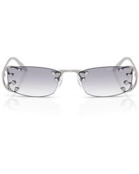 Prada - 52Mm Gradient Rectangular Sunglasses - Lyst