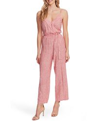 vince camuto pink jumpsuit