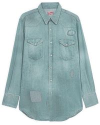 Fortela - Jennyvint Custom Wash Denim Shirt - Lyst