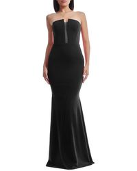 Dress the Population - Izzy Strapless Mermaid Gown - Lyst