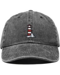 Alix - Lighthouse Embroidered Dad Hat - Lyst