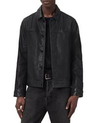 AllSaints - Nates Leather Jacket - Lyst