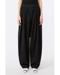Sportmax - Zorro Virgin Wool Wide Leg Pants - Lyst