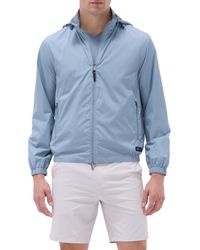 Bugatchi - Water Repellent Packable Jacket With Removable Hood - Lyst