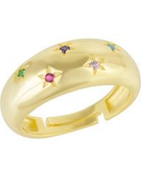 Spero London - Celestial Star Sterling Dome Ring With Stones - Lyst