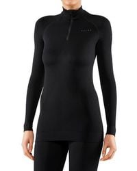 FALKE - Maximum Warm Zip Base Layer Top - Lyst