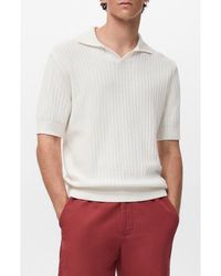Mango - Johnny Collar Polo Sweater - Lyst