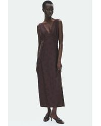 H&M - Lace-Trimmed Jacquard-Weave Dress - Lyst