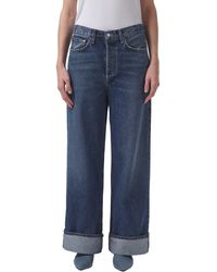 Agolde - Dame High Waist Wide Leg Organic Cotton Jeans - Lyst
