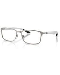 Ray-Ban - 55Mm Rectangle Optical Glasses - Lyst