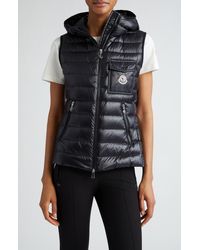 Moncler - Glygos Hooded Down Vest - Lyst