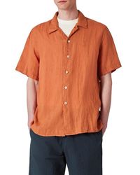 Paul Smith - Linen Casual Fit Short Sleeve Button-Up Shirt - Lyst