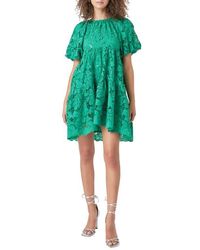 Endless Rose - Lace & Sequin Trapeze Minidress - Lyst