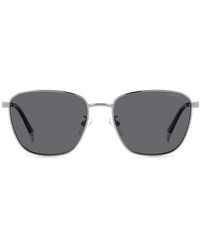 Polaroid - 56Mm Polarized Rectangular Sunglasses - Lyst