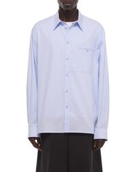 Helmut Lang - Relaxed Fit Stripe Button-Up Shirt - Lyst