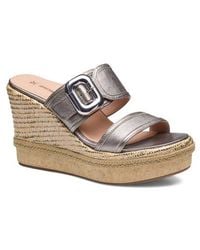 Johnston & Murphy - Addison Buckle Platform Wedge Slide Sandal - Lyst