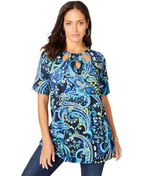 Jessica London - Stretch Knit Cutout Swing Tunic - Lyst