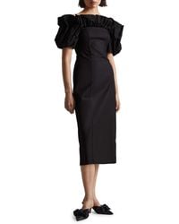 & Other Stories - & Ruffle Off The Shoulder Midi Dress - Lyst