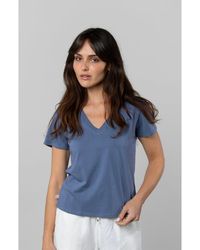 LEISURE LAB - Supima V-Neck - Lyst
