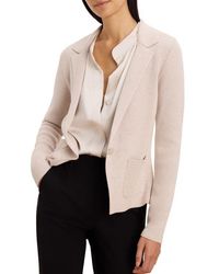 NIC+ZOE - Knit Cotton Blend One-Button Blazer - Lyst