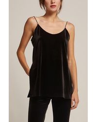 Crescent - Velvet Cami Top - Lyst
