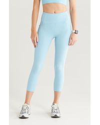 Zella - Studio Luxe High Waist Pocket Crop Leggings - Lyst