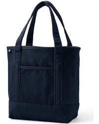 Lands' End - Open Top Canvas Tote Bag - Lyst