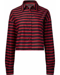 WeWoreWhat - Long Sleeve Crop Button Down Shirt - Lyst