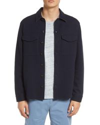 Vince - Cotton Blend Shirt Jacket - Lyst