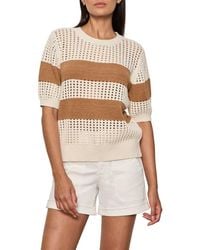 Sanctuary - Beachside Openwork Stripe Sweater - Lyst