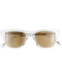 Oliver Peoples - 49mm Polarized Square Sunglasses - Lyst