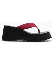 H&M - Wedge-Heeled Flip-Flops - Lyst