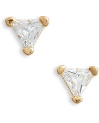 Child Of Wild - Large Pyramid Cubic Zirconia Stud Earrings - Lyst
