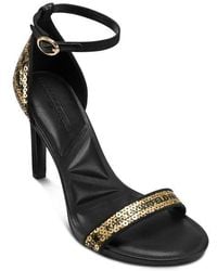 Karl Lagerfeld - Kenz Sequin Ankle Strap Sandal - Lyst