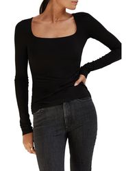 MARCELLA - Yvonne Square Neck Jersey Top - Lyst