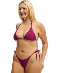 Cotton On - String Triangle Bikini Top - Lyst