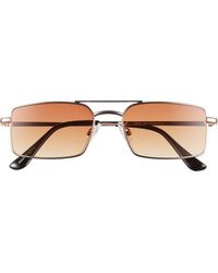 BP. - Gradient Rectangular Aviator Sunglasses - Lyst