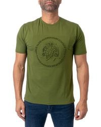 Maceoo - Stamped Stretch Cotton Graphic Tee - Lyst