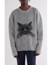 Givenchy - Cat Mohair Blend Crewneck Sweater - Lyst