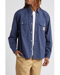 Carhartt - Orlean Stripe Poplin Button-up Shirt - Lyst