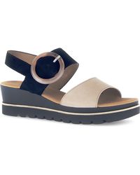 Gabor - Strappy Slingback Wedge Sandal - Lyst