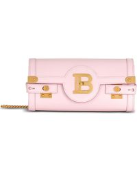 Balmain - B-Buzz 23 Calfskin Leather Clutch - Lyst