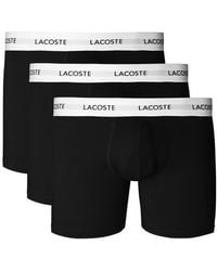 Lacoste - Core Essentials Assorted 3-Pack Stretch Cotton Boxer Briefs - Lyst