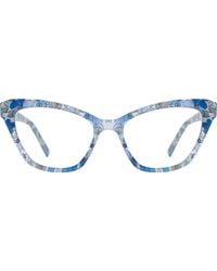 Kate Spade - Gracelyn 54Mm Light Blocking Rectangular Reading Glasses - Lyst