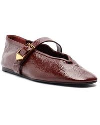 SCHUTZ SHOES - Courtney Patent Leather Mary Jane Flat - Lyst