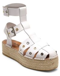 Free People - Gable Glad Ankle Strap Espadrille Platform Sandal - Lyst