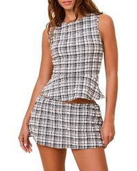 Solid & Striped - The Brinley Check Texture Sleeveless Top - Lyst